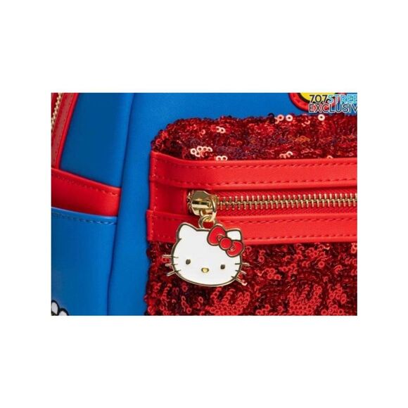 Loungefly Sanrio Hello Kitty Flight Adventure Plane Sequin Mini Backpack Bag NWT main image 6